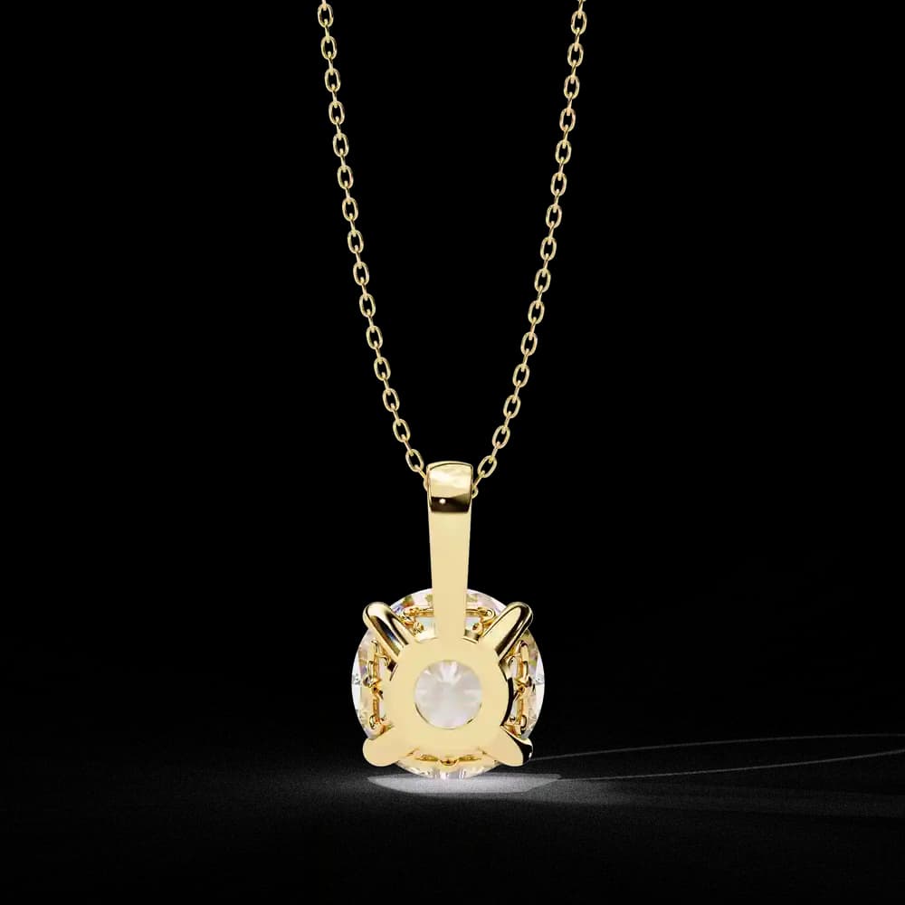 Simple and Elegant Lab Grown Diamond Solitaire Necklace - Image 7 Simple and Elegant Lab Grown Diamond Solitaire Necklace, view 7 of 16