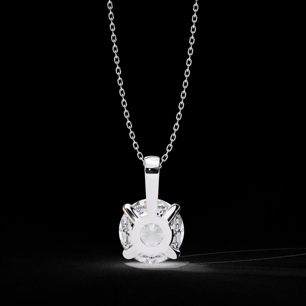 Simple and Elegant Lab Grown Diamond Solitaire Necklace - Image 8 Simple and Elegant Lab Grown Diamond Solitaire Necklace, view 8 of 16