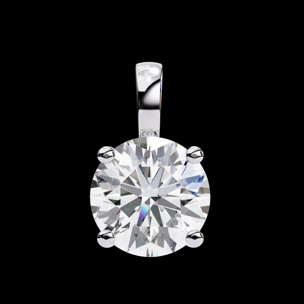Simple and Elegant Lab Grown Diamond Solitaire Necklace - Image 9 Simple and Elegant Lab Grown Diamond Solitaire Necklace, view 9 of 16