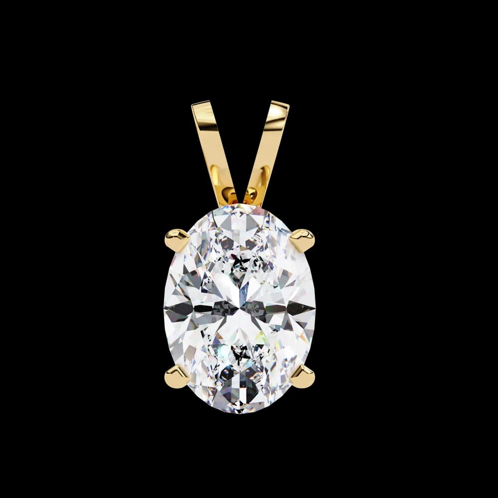 Simple Solitaire Lab Grown Diamond Pendant - Image 1 Simple Solitaire Lab Grown Diamond Pendant, view 1 of 16