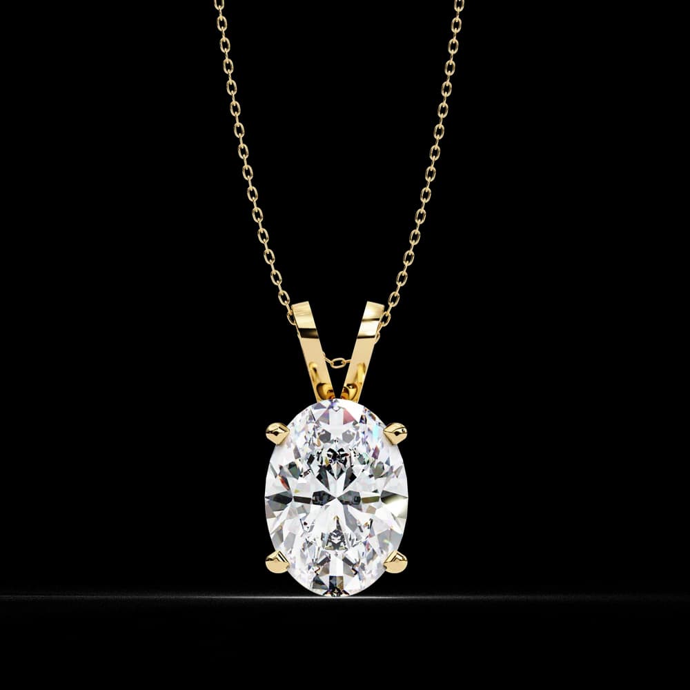 Simple Solitaire Lab Grown Diamond Pendant - Image 11 Simple Solitaire Lab Grown Diamond Pendant, view 11 of 16