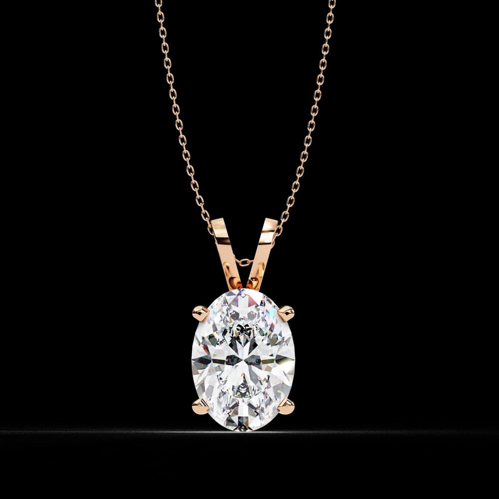 Simple Solitaire Lab Grown Diamond Pendant - Image 13 Simple Solitaire Lab Grown Diamond Pendant, view 13 of 16