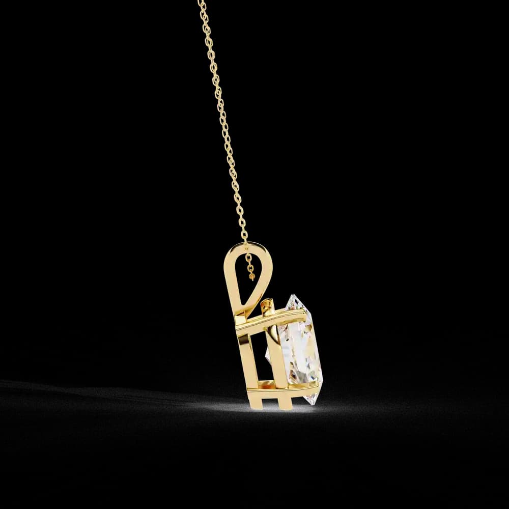 Simple Solitaire Lab Grown Diamond Pendant - Image 2 Simple Solitaire Lab Grown Diamond Pendant, view 2 of 16