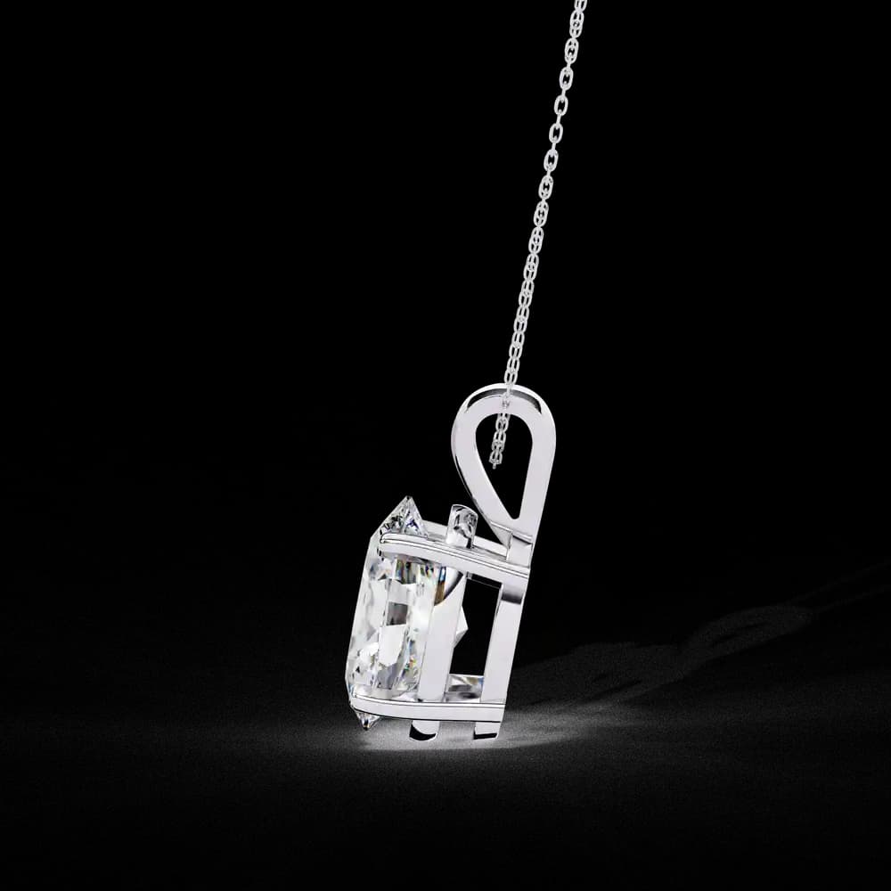 Simple Solitaire Lab Grown Diamond Pendant - Image 6 Simple Solitaire Lab Grown Diamond Pendant, view 6 of 16