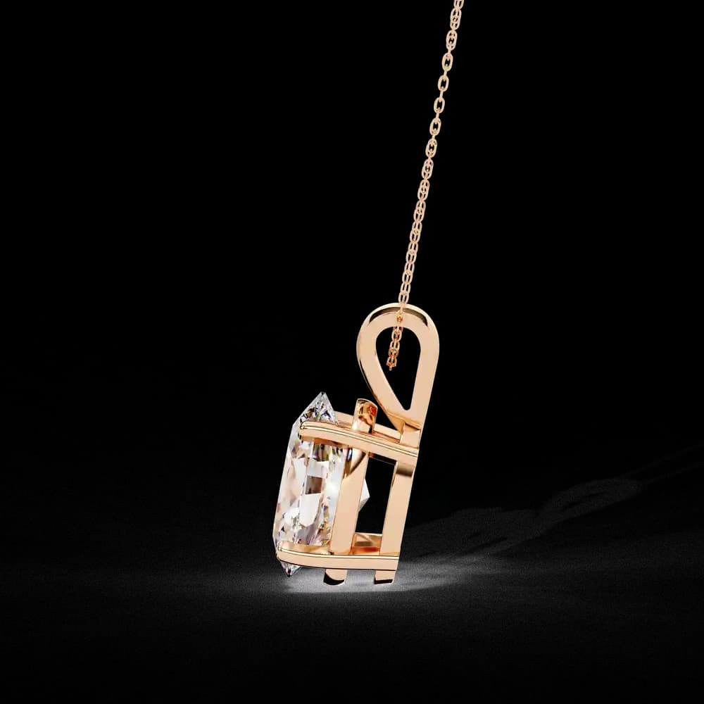 Simple Solitaire Lab Grown Diamond Pendant - Image 7 Simple Solitaire Lab Grown Diamond Pendant, view 7 of 16