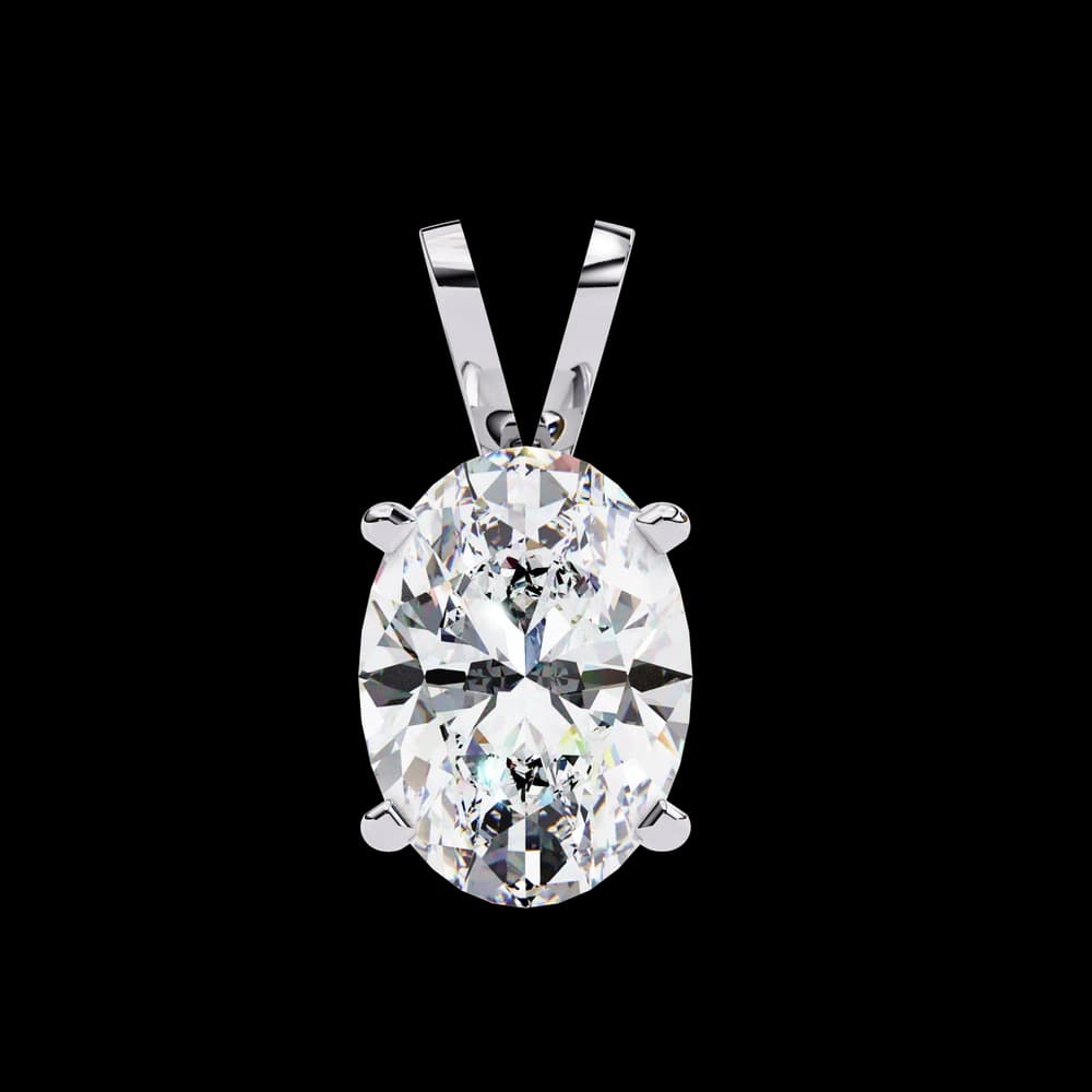 Simple Solitaire Lab Grown Diamond Pendant - Image 9 Simple Solitaire Lab Grown Diamond Pendant, view 9 of 16