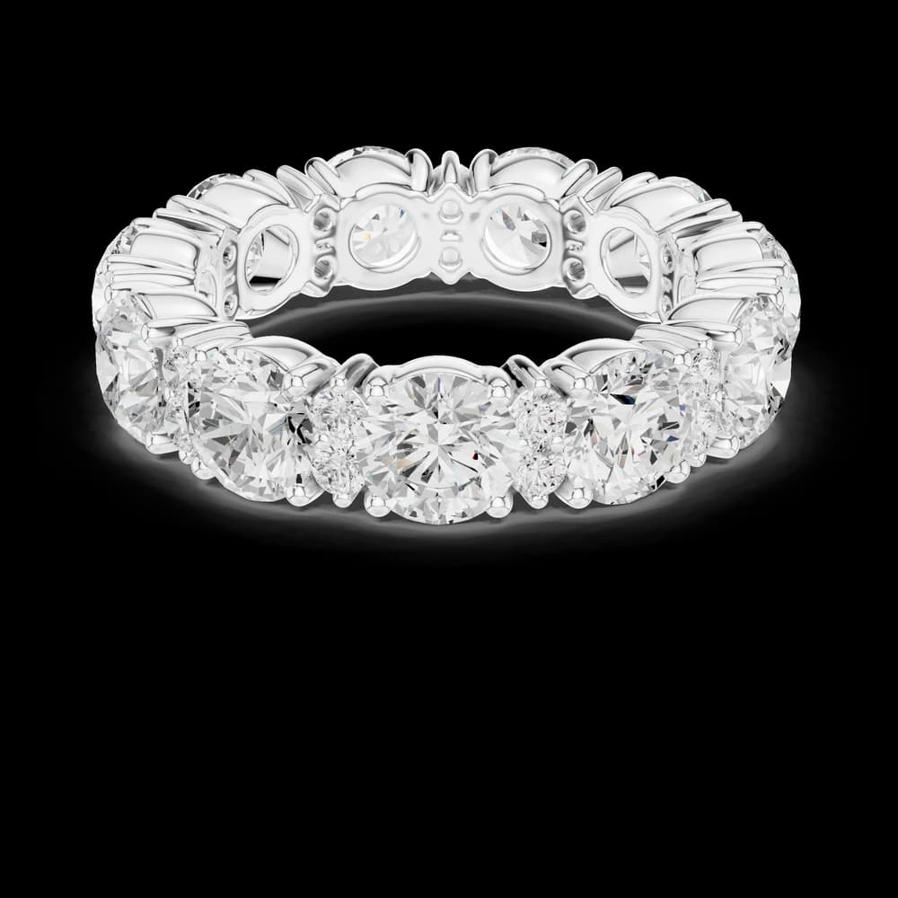 Round Cluster Full Eternity Band - Image 2 Round Cluster Full Eternity Band, view 2 of 6
