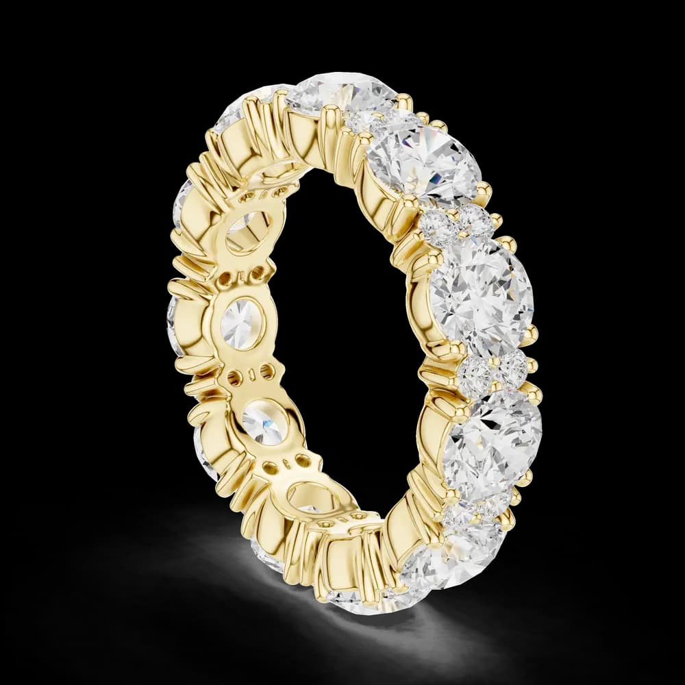 Round Cluster Full Eternity Band - Image 4 Round Cluster Full Eternity Band, view 4 of 6