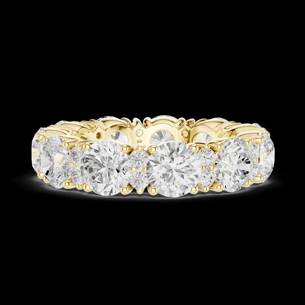 Round Cluster Full Eternity Band - Image 6 Round Cluster Full Eternity Band, view 6 of 6