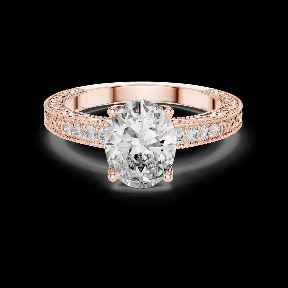 Siren Curve Lab Grown Diamond Contour Ring - Image 1 Siren Curve Lab Grown Diamond Contour Ring, view 1 of 12