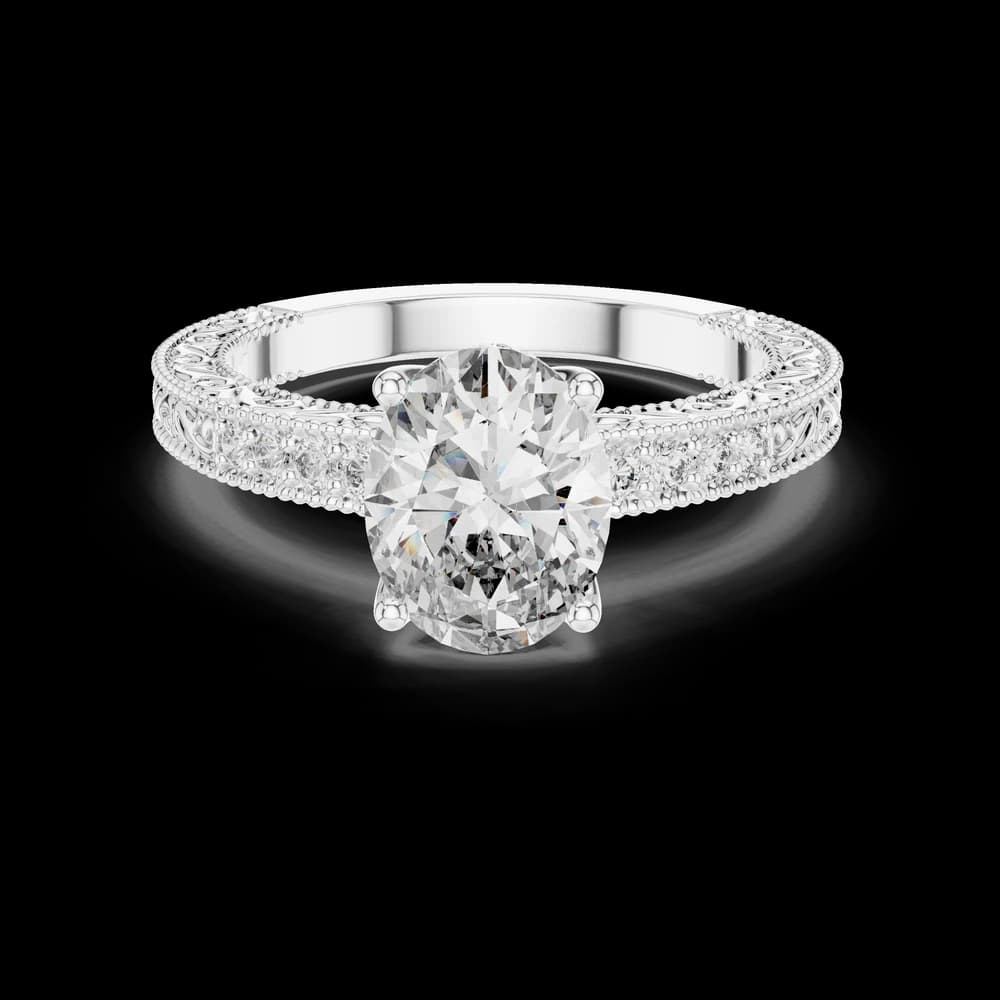 Siren Curve Lab Grown Diamond Contour Ring - Image 4 Siren Curve Lab Grown Diamond Contour Ring, view 4 of 12