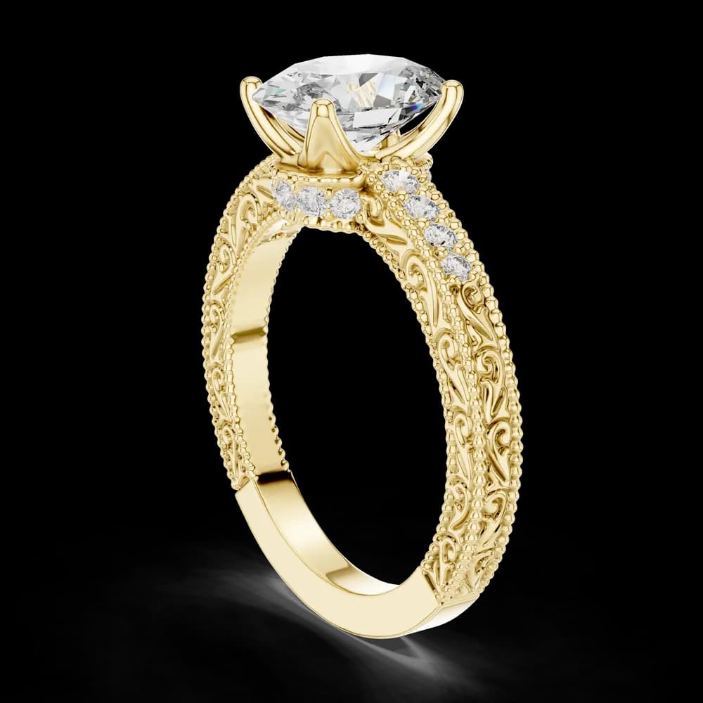 Siren Curve Lab Grown Diamond Contour Ring - Image 6 Siren Curve Lab Grown Diamond Contour Ring, view 6 of 12