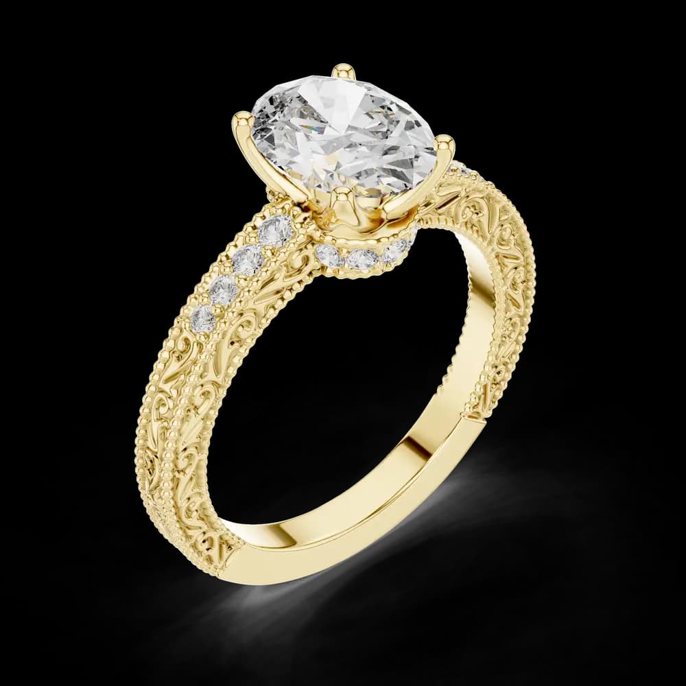 Siren Curve Lab Grown Diamond Contour Ring - Image 7 Siren Curve Lab Grown Diamond Contour Ring, view 7 of 12