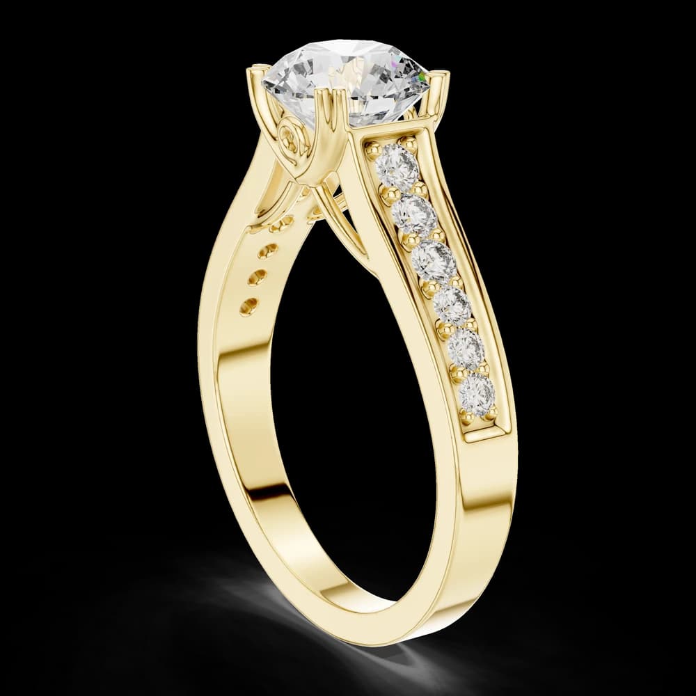 Siren Weave Lab Grown Diamond Crisscross Ring - Image 4 Siren Weave Lab Grown Diamond Crisscross Ring, view 4 of 6