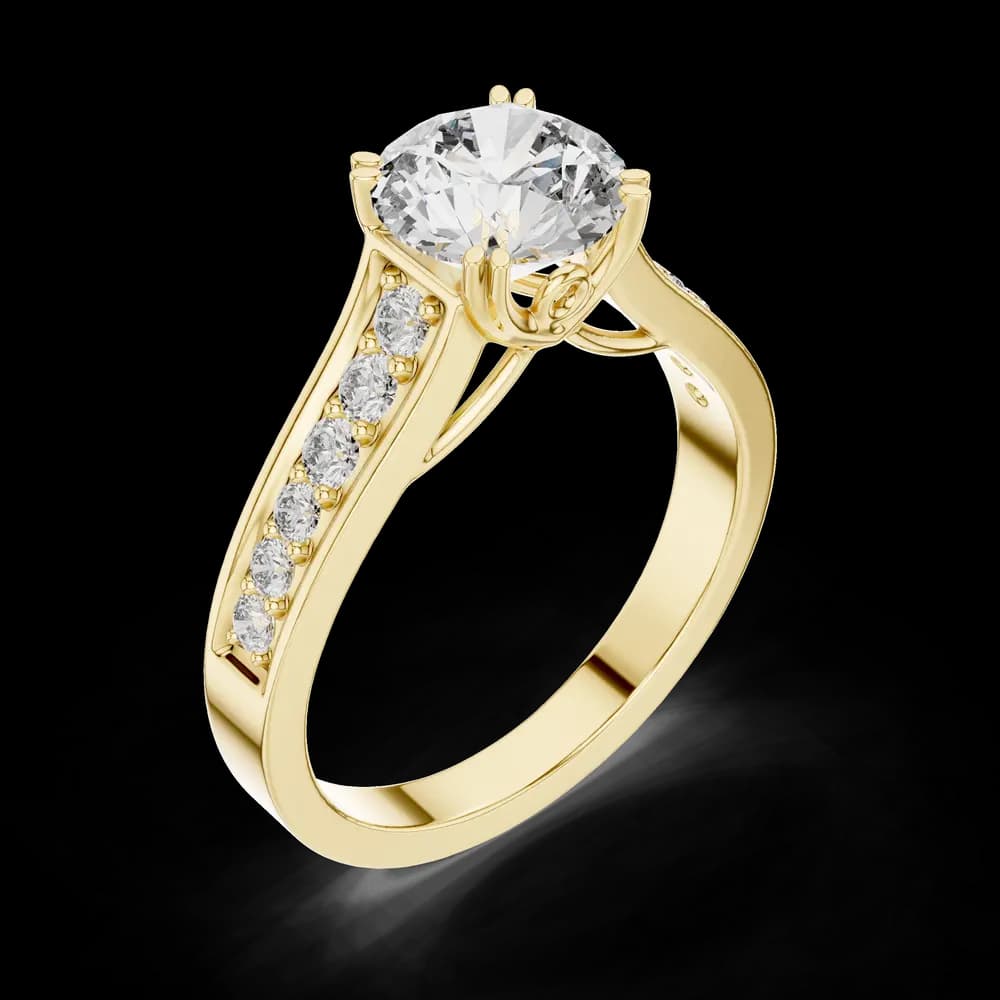 Siren Weave Lab Grown Diamond Crisscross Ring - Image 5 Siren Weave Lab Grown Diamond Crisscross Ring, view 5 of 6