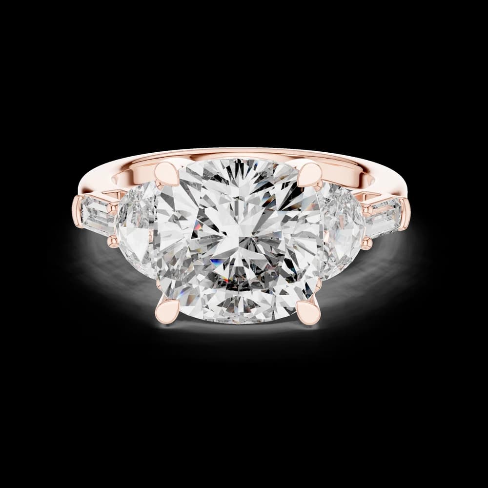 Cushion-Cut Lab Grown Diamond Statement Ring - Image 1 Cushion-Cut Lab Grown Diamond Statement Ring, view 1 of 6