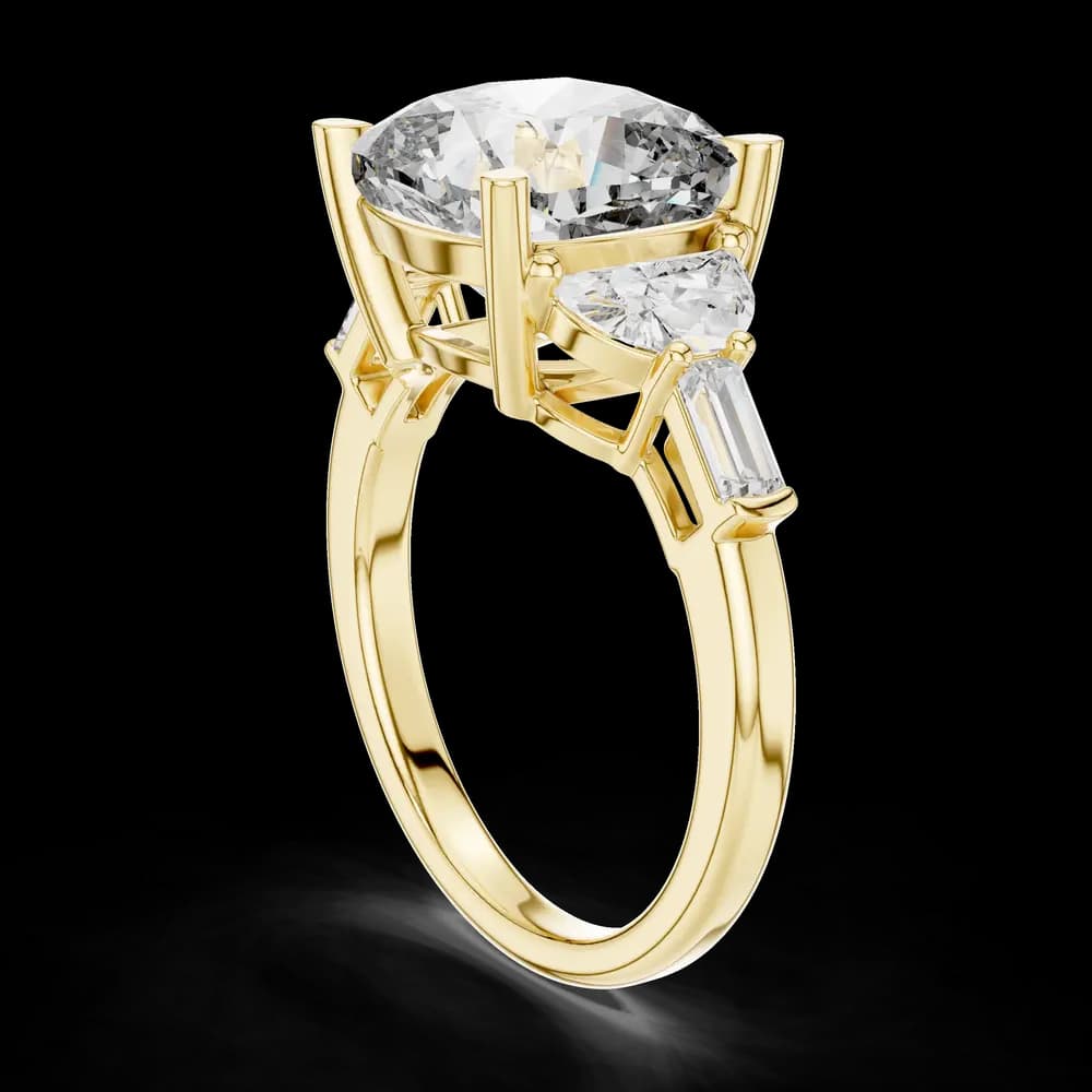 Cushion-Cut Lab Grown Diamond Statement Ring - Image 4 Cushion-Cut Lab Grown Diamond Statement Ring, view 4 of 6