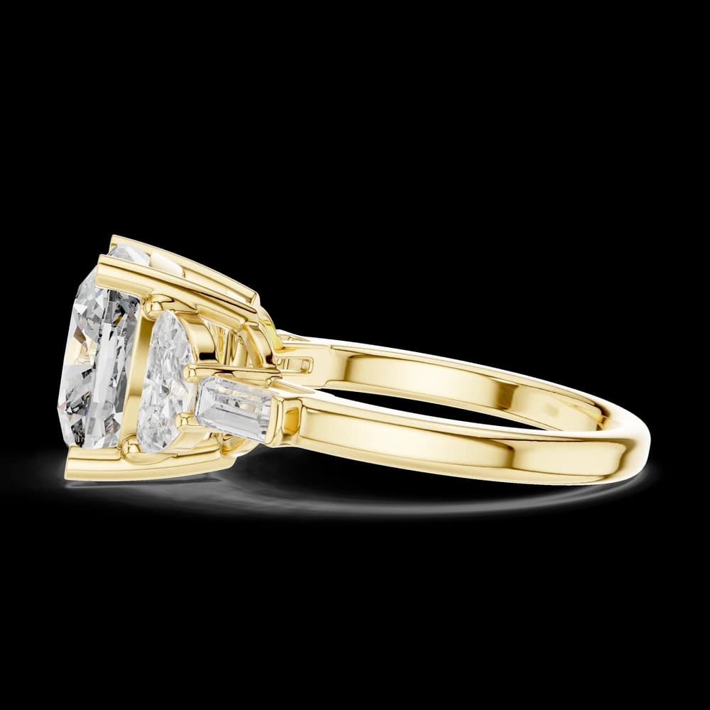 Cushion-Cut Lab Grown Diamond Statement Ring - Image 6 Cushion-Cut Lab Grown Diamond Statement Ring, view 6 of 6