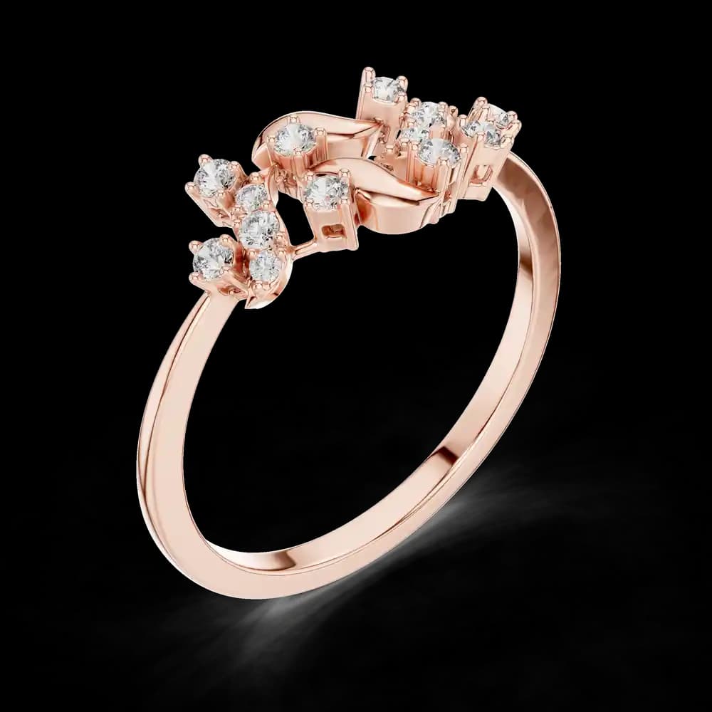 Sleek Lab grown diamond ring band - Image 1 Sleek Lab grown diamond ring band, view 1 of 1