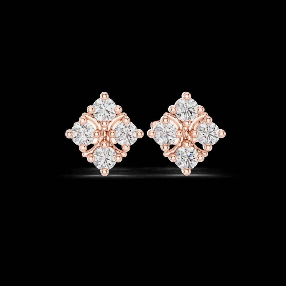 Sleek Line lab grown diamond earring design - Image 1 Sleek Line lab grown diamond earring design, view 1 of 5