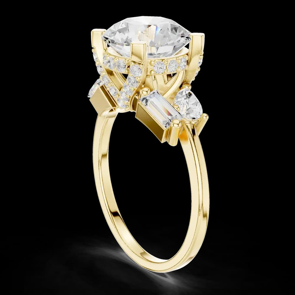 Sleek Line Lab Grown Diamond Ring - Image 4 Sleek Line Lab Grown Diamond Ring, view 4 of 6
