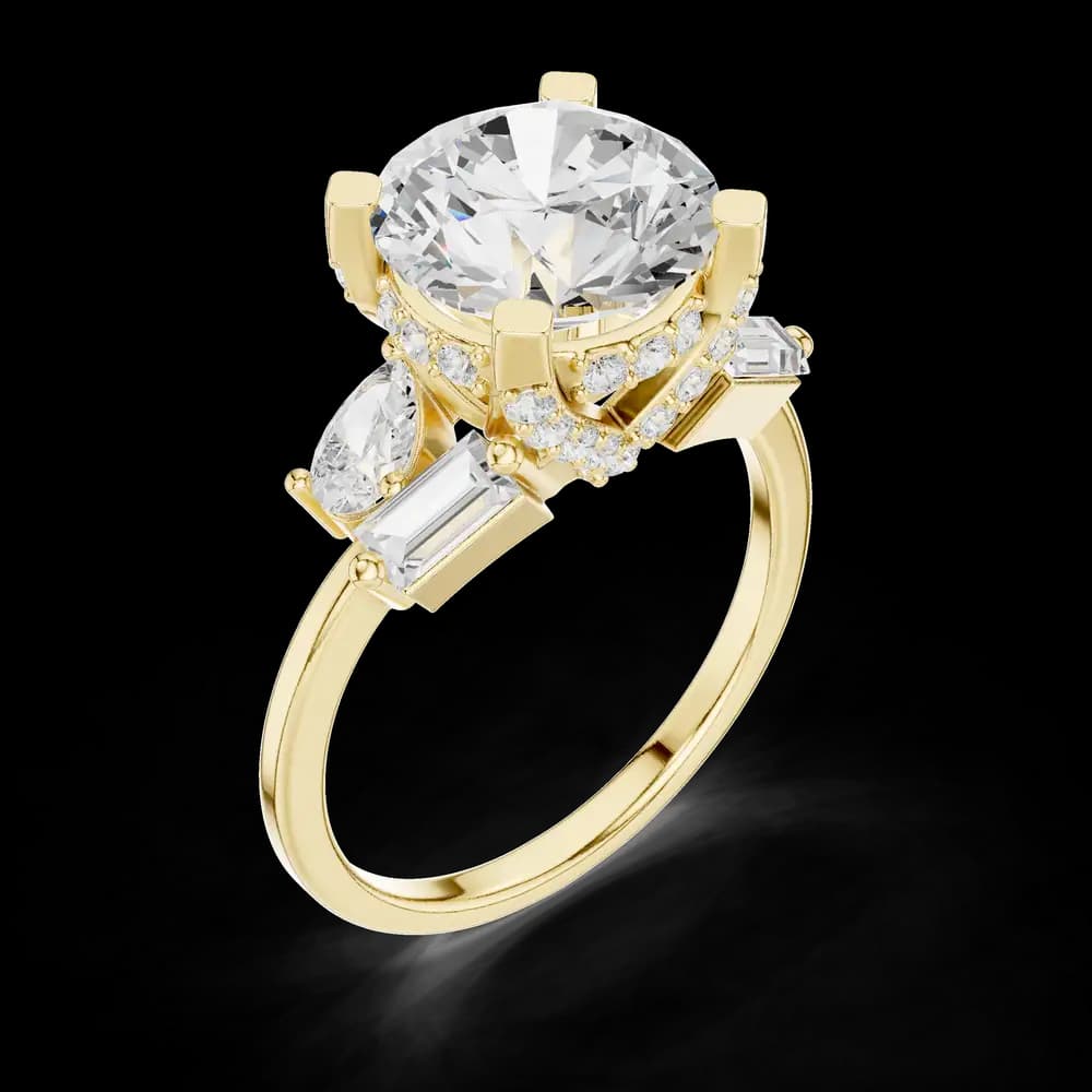 Sleek Line Lab Grown Diamond Ring - Image 5 Sleek Line Lab Grown Diamond Ring, view 5 of 6