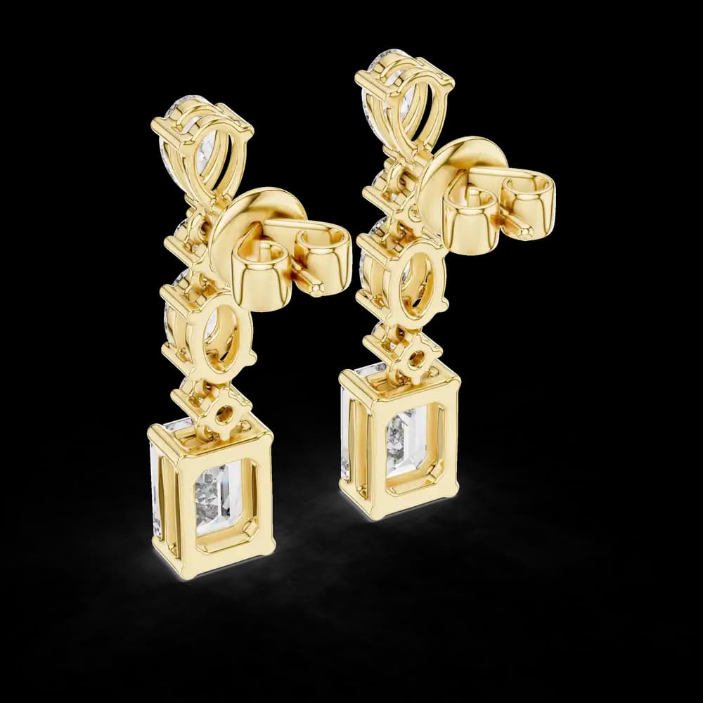 Slender Marquise Cut Lab Grown Diamond Earrings - Image 4 Slender Marquise Cut Lab Grown Diamond Earrings, view 4 of 4