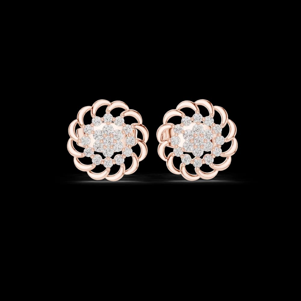 Smooth Curve lab grown diamond earring design - Image 1 Smooth Curve lab grown diamond earring design, view 1 of 6