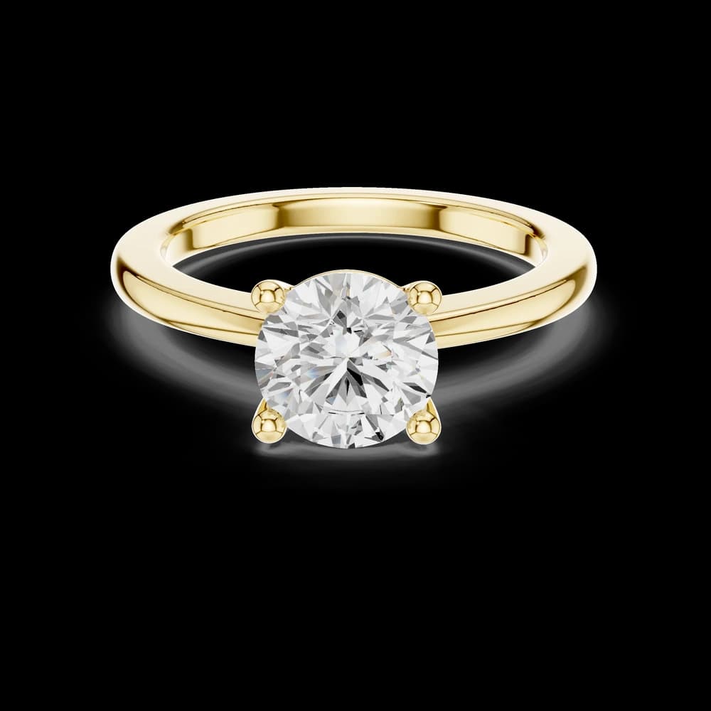Four Prong Round Solitaire Ring - Image 3 Four Prong Round Solitaire Ring, view 3 of 6