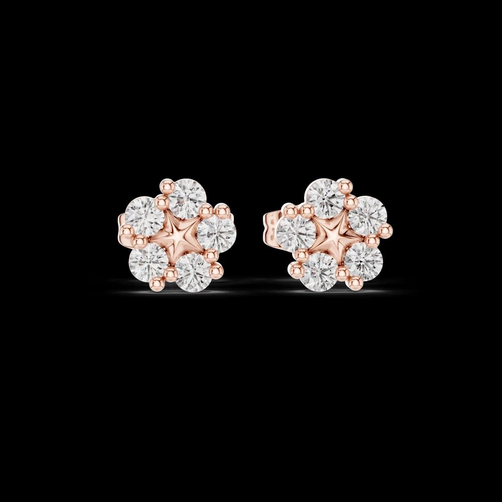 Soft Ember lab grown diamond earring design - Image 1 Soft Ember lab grown diamond earring design, view 1 of 5