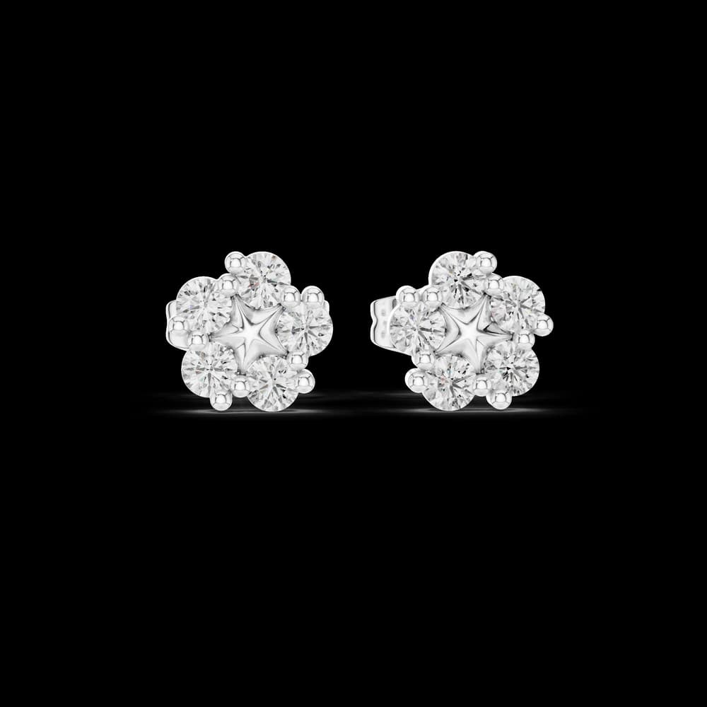 Soft Ember lab grown diamond earring design - Image 2 Soft Ember lab grown diamond earring design, view 2 of 5