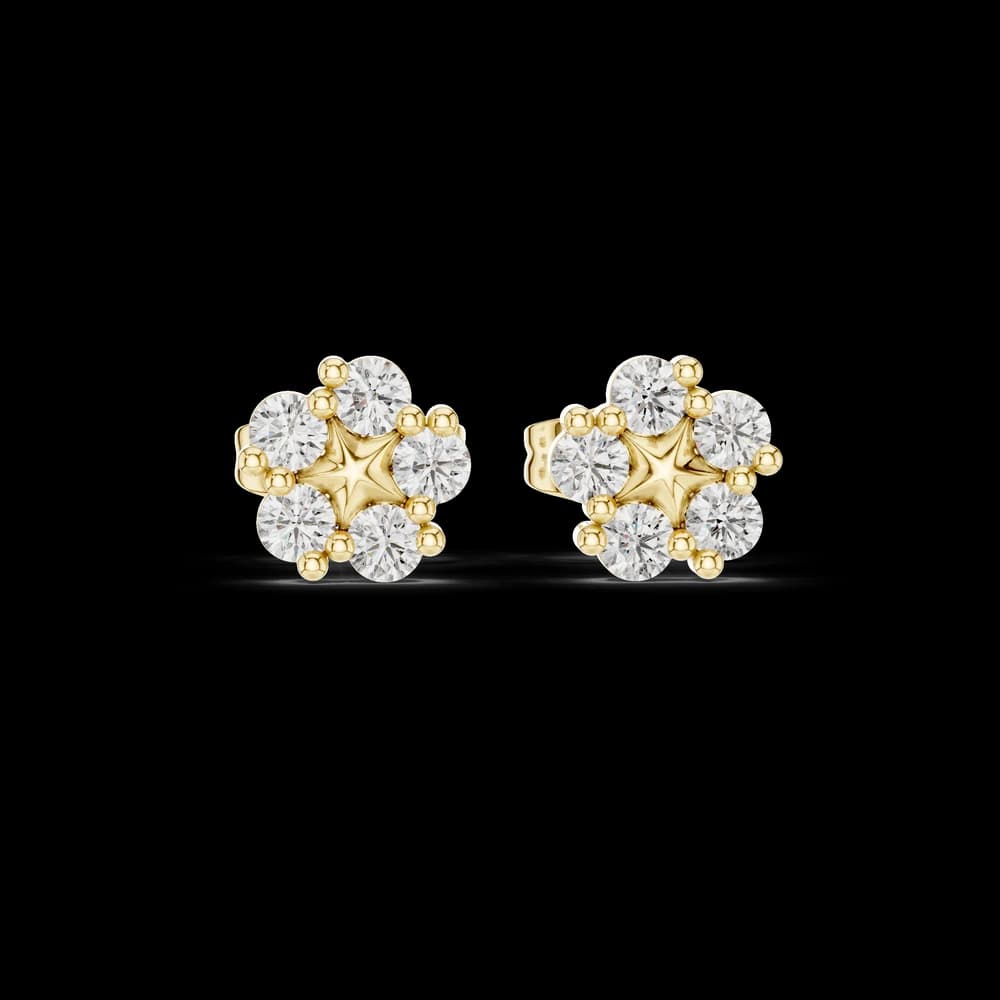 Soft Ember lab grown diamond earring design - Image 3 Soft Ember lab grown diamond earring design, view 3 of 5