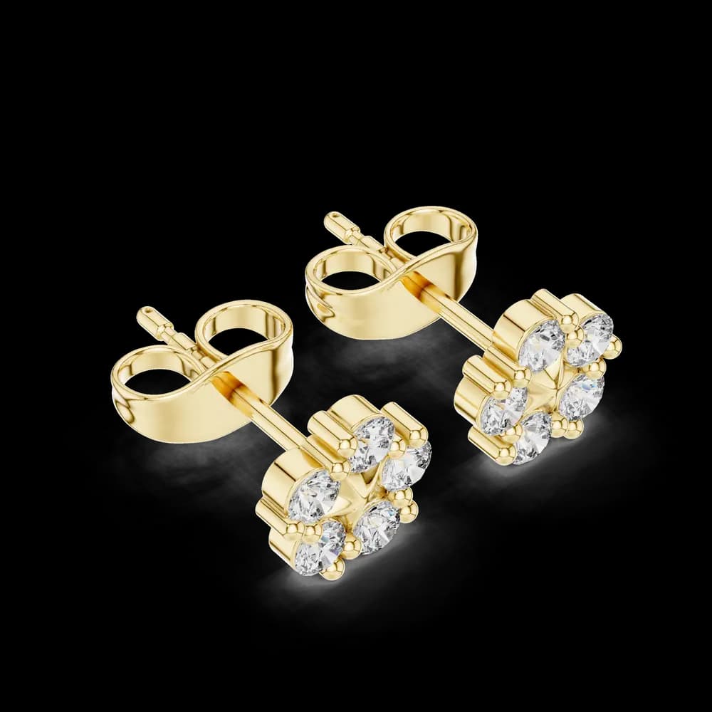 Soft Ember lab grown diamond earring design - Image 4 Soft Ember lab grown diamond earring design, view 4 of 5