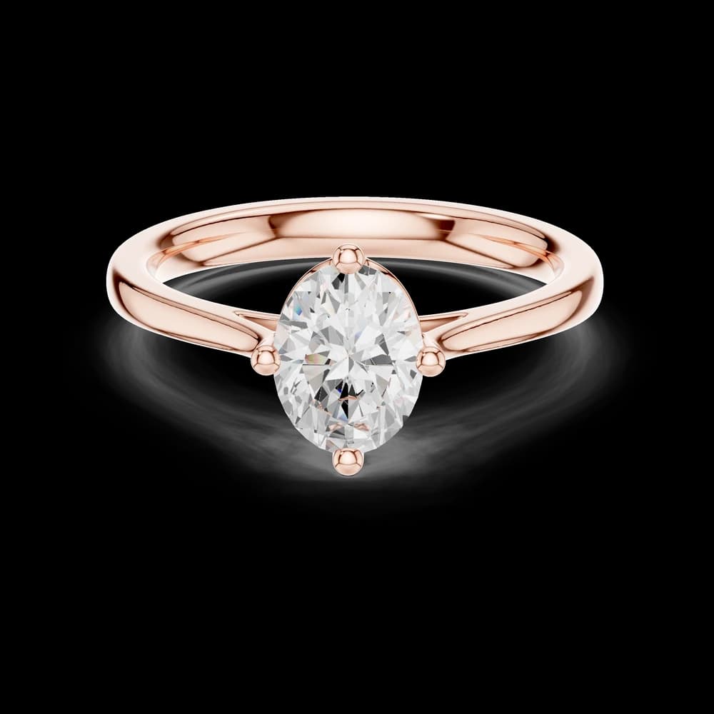 Solar Spark Lab Grown Solitaire Diamond Ring - Image 1 Solar Spark Lab Grown Solitaire Diamond Ring, view 1 of 6