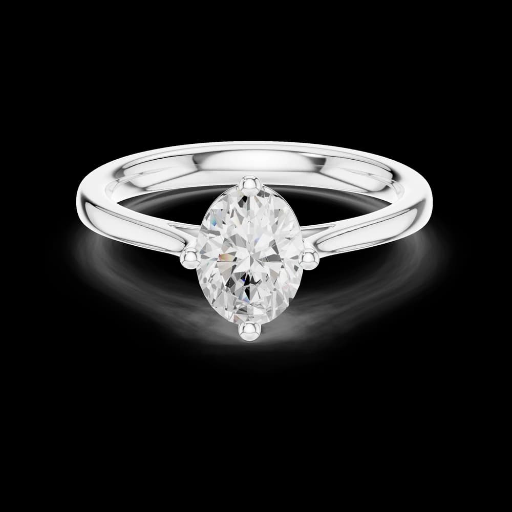 Solar Spark Lab Grown Solitaire Diamond Ring - Image 2 Solar Spark Lab Grown Solitaire Diamond Ring, view 2 of 6