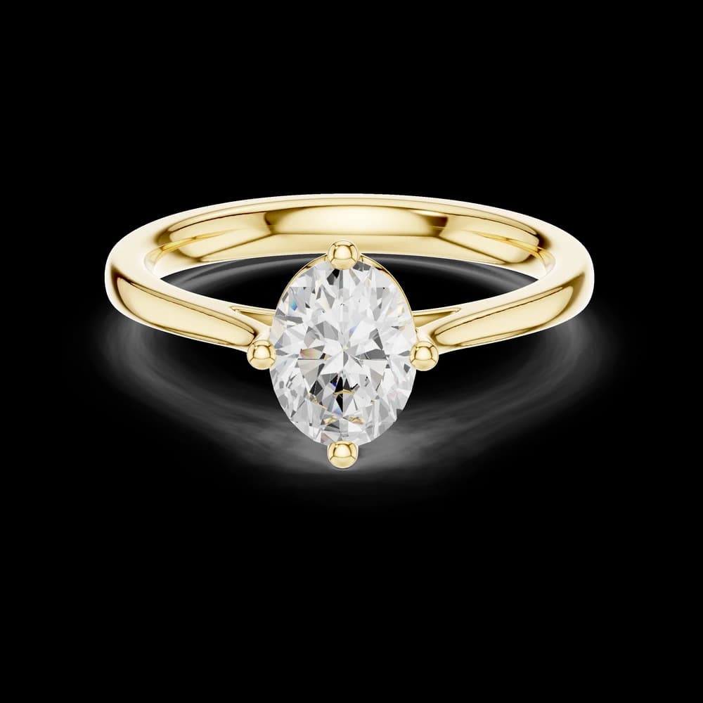 Solar Spark Lab Grown Solitaire Diamond Ring - Image 3 Solar Spark Lab Grown Solitaire Diamond Ring, view 3 of 6