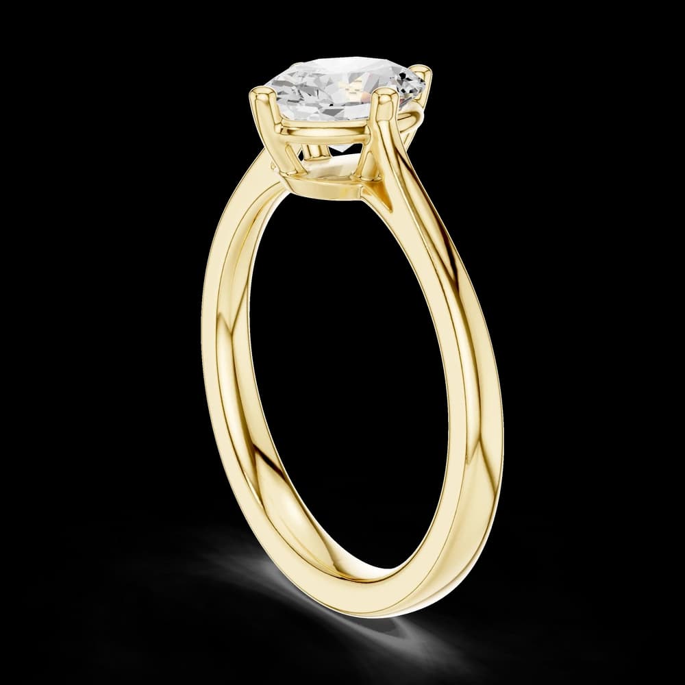 Solar Spark Lab Grown Solitaire Diamond Ring - Image 4 Solar Spark Lab Grown Solitaire Diamond Ring, view 4 of 6