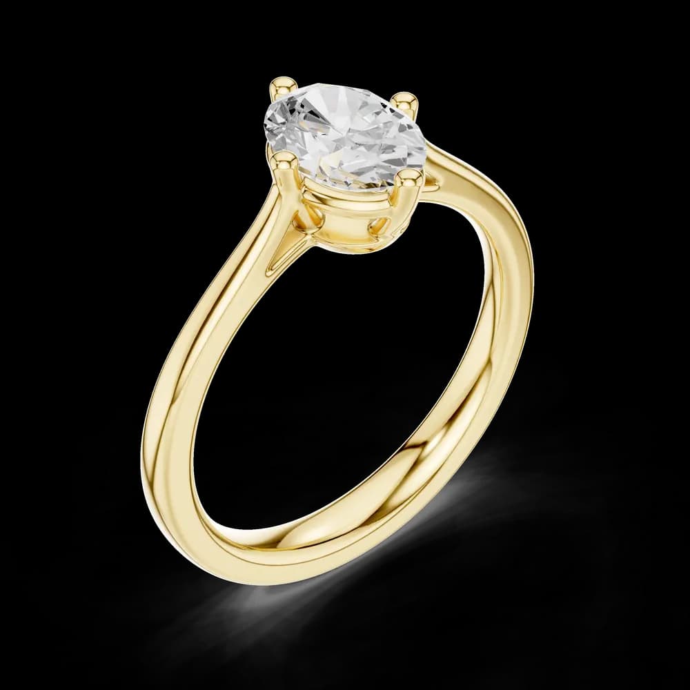 Solar Spark Lab Grown Solitaire Diamond Ring - Image 5 Solar Spark Lab Grown Solitaire Diamond Ring, view 5 of 6
