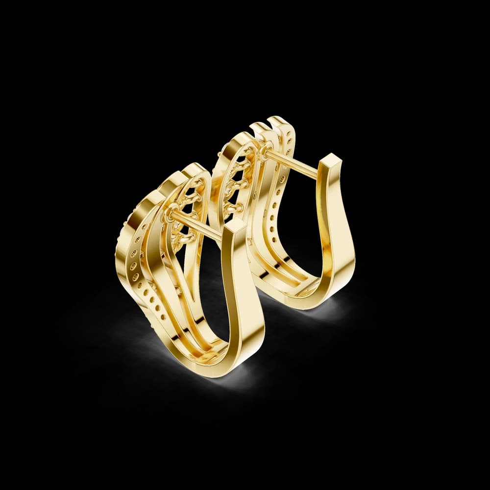 Radiant Crest Lab Grown Diamond Earrings Jewelry - Image 5 Radiant Crest Lab Grown Diamond Earrings Jewelry, view 5 of 6