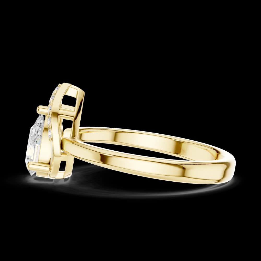 Pear Stellar Lab Grown Diamond Ring - Image 6 Pear Stellar Lab Grown Diamond Ring, view 6 of 6