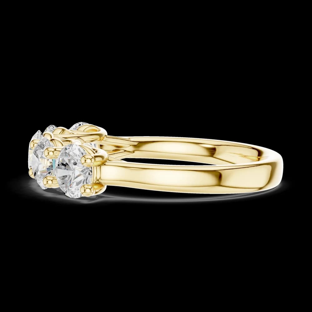 5 Stone Round Eternity Lab Grown Band - Image 6 5 Stone Round Eternity Lab Grown Band, view 6 of 6