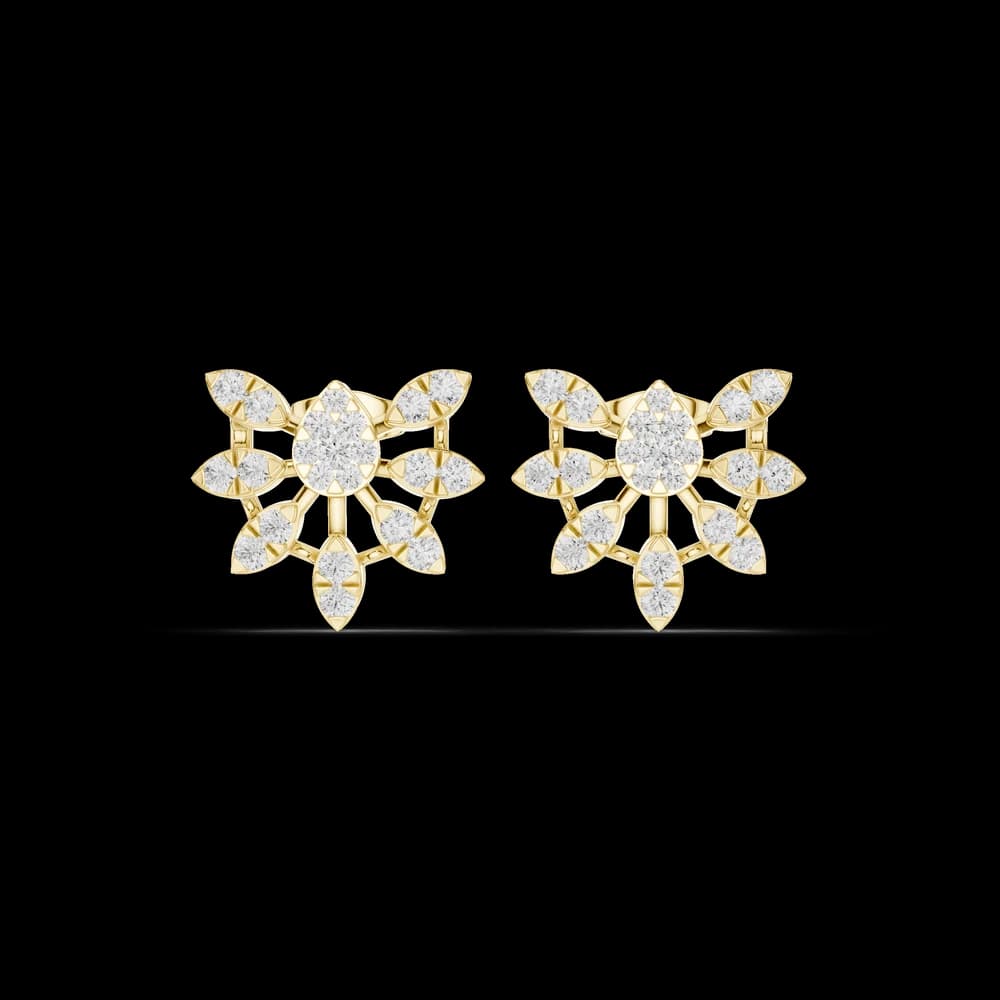 Solstice Ray Lab Grown Diamond Earrings Hoops - Image 3 Solstice Ray Lab Grown Diamond Earrings Hoops, view 3 of 6
