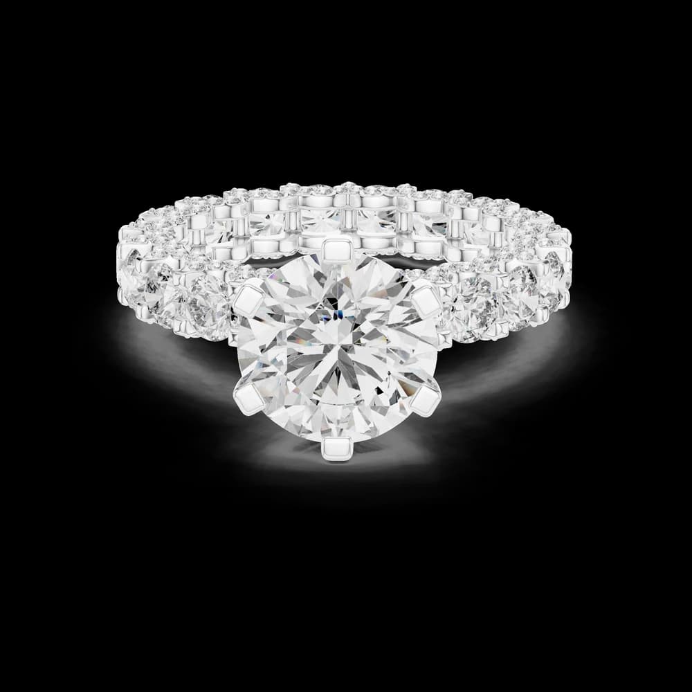 Full Eternity Round Lab Grown Diamond Ring - Image 2 Full Eternity Round Lab Grown Diamond Ring, view 2 of 6