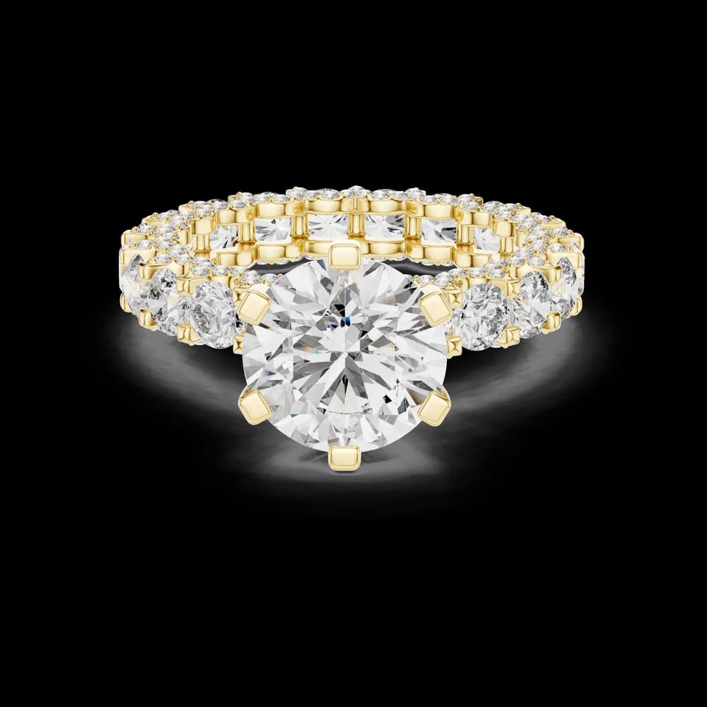Full Eternity Round Lab Grown Diamond Ring - Image 3 Full Eternity Round Lab Grown Diamond Ring, view 3 of 6