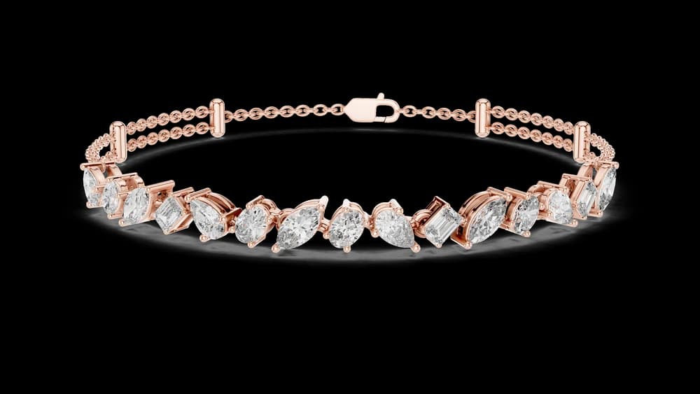 The Fancy Multi-Cut Strand Bracelet - Image 2 The Fancy Multi-Cut Strand Bracelet, view 2 of 5