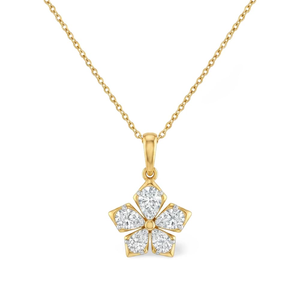 Sophisticated Princess Cut Lab Grown Diamond Pendant - Image 1 Sophisticated Princess Cut Lab Grown Diamond Pendant, view 1 of 5
