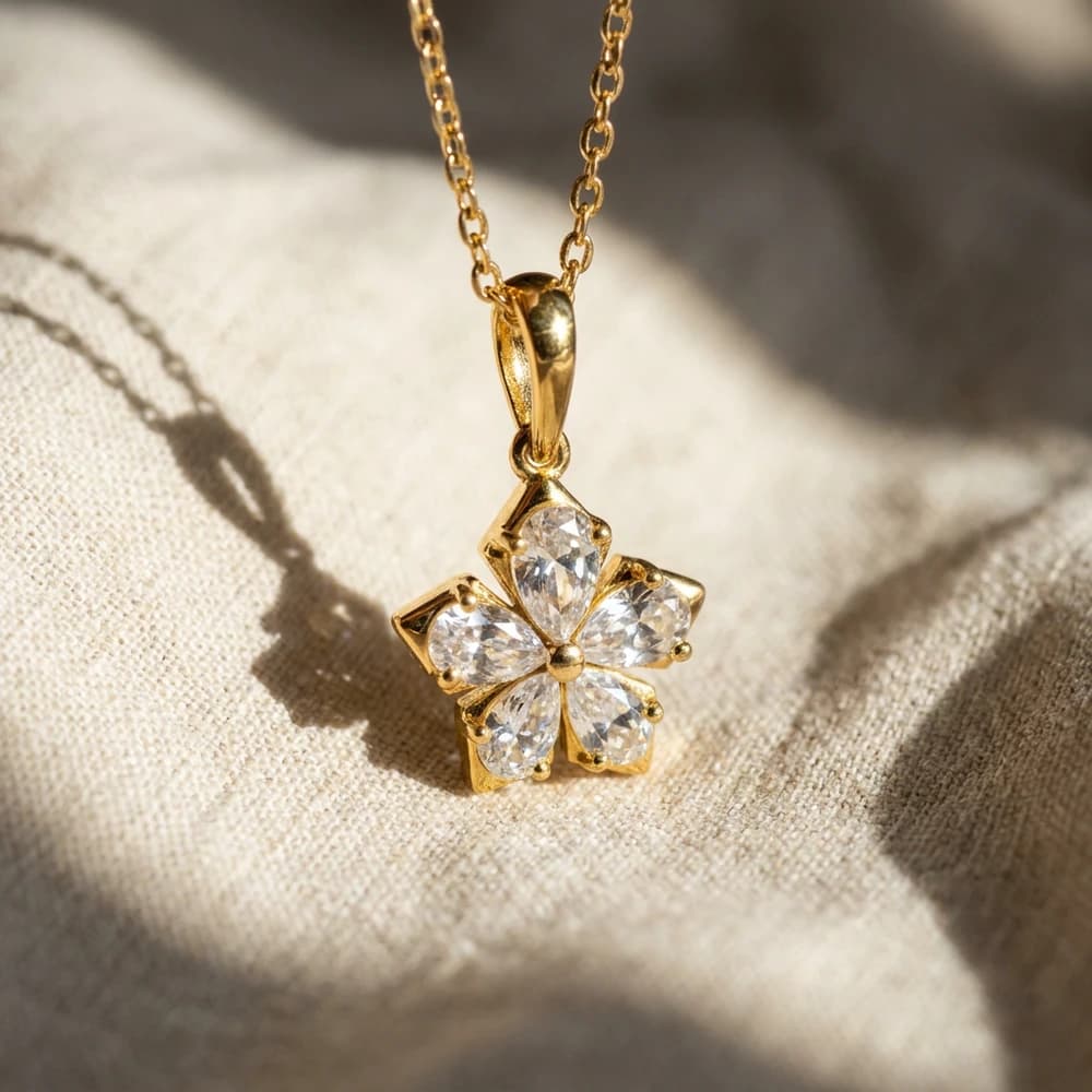 Sophisticated Princess Cut Lab Grown Diamond Pendant - Image 5 Sophisticated Princess Cut Lab Grown Diamond Pendant, view 5 of 5