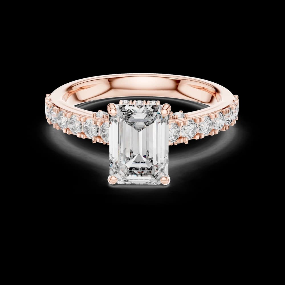 Stunning Emerald Cut Lab Grown Diamond Ring - Image 1 Stunning Emerald Cut Lab Grown Diamond Ring, view 1 of 5