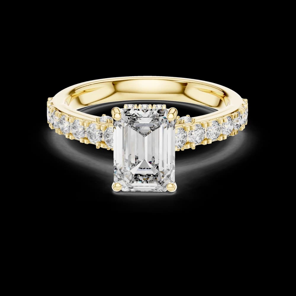 Stunning Emerald Cut Lab Grown Diamond Ring - Image 3 Stunning Emerald Cut Lab Grown Diamond Ring, view 3 of 5