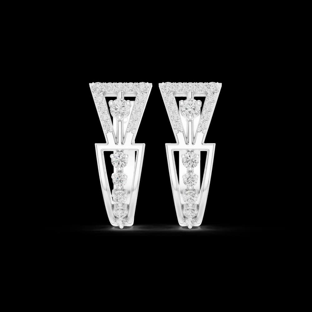 Soul Mate lab grown diamond earring design - Image 2 Soul Mate lab grown diamond earring design, view 2 of 6